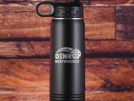 Pickleball Dink Responsibly Water Bottle Yeti Style For Cheap