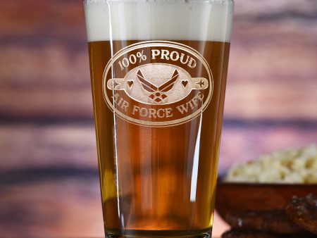 Air Force Wife Pint Pub Beer Glass Discount