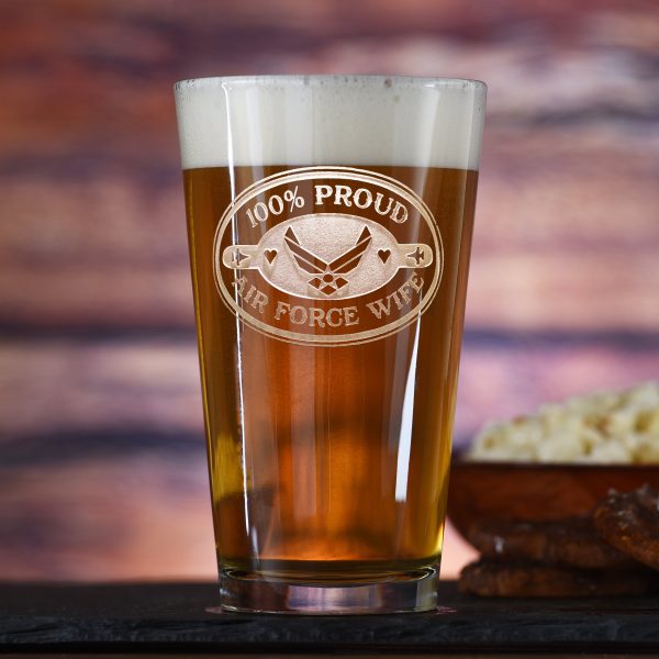 Air Force Wife Pint Pub Beer Glass Discount