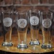 Nautical Pilsner Beer Glasses For Sale