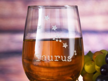 Zodiac Sign, Constellation Stemless Wine Hot on Sale