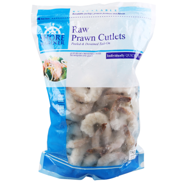 (2834) Raw Prawn Cutlet 21 25 1kg Supply