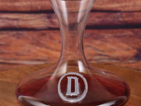 Etched Wine Decanter Sale