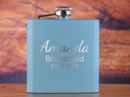 Bridesmaid Custom Pocket Flask Gift Engraved Online