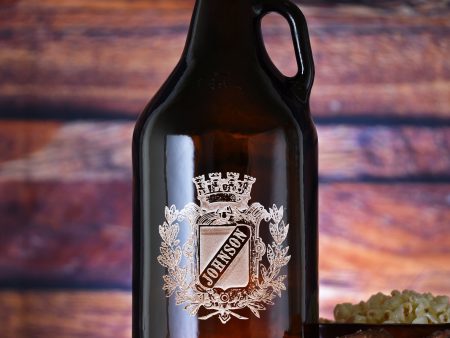 Coat of Arms Family Crest Beer Growler Supply