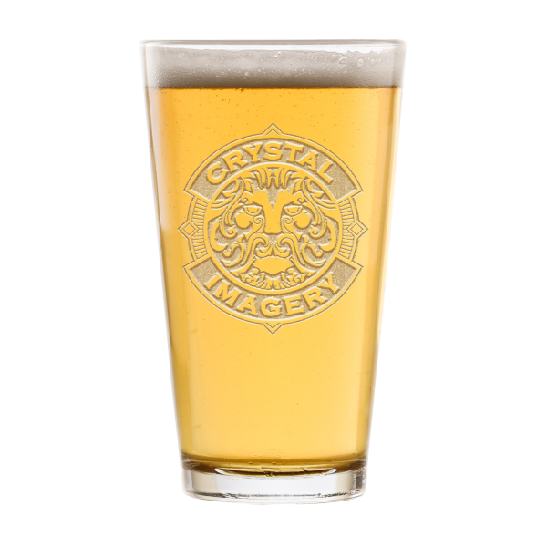 My Own Logo Engraved Pub Pint Glasses Wholesale Fashion