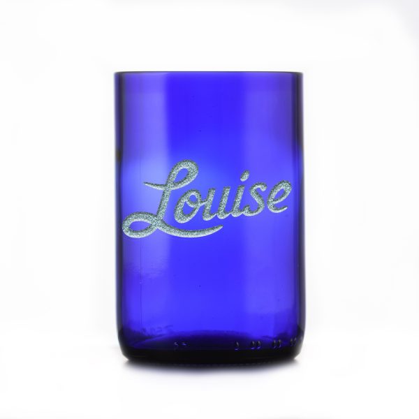 Thelma & Louise Engraved Tumbler Set, Recycled Wine Bottle Supply