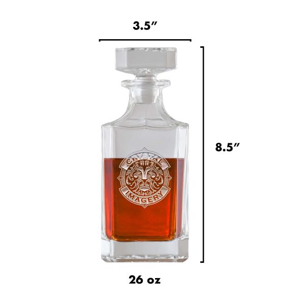 Custom Groomsman Best Man Square Decanter Online now