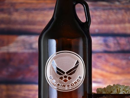 Air Force Engraved Beer Growler Gift For Sale